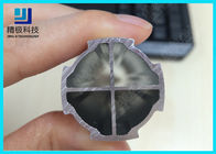 Cross Core Aluminium Alloy Pipe Memperkuat Round Tubing Outer Diameter 28mm AL-V