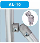 Sambungan Dalam Konektor Aluminium Tubing AL-10 Die Casting Anodizing Warna Silver