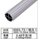 AL-V 6063-T5 28mm Pipa Aluminium Peralatan Logistik