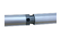 Gelap Gray Zine - paduan logam Pipa Konektor Aluminium Tube Fittings