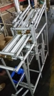 Peralatan paduan aluminium meja kerja pipa aluminium dapat disesuaikan ukuran