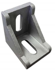 Sandblasting Aluminium Corner Bracket Konektor Profil Aluminium Perak D Bracket