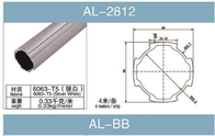 Aluminium Pas Diameter Tabung 28mm, Ketebalan Dinding Tabung 1.2mm Datar Perak Putih AL-2812