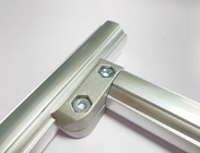 Konektor Tabung Aluminium Keperakan Mendukung Sambungan Siku Fleksibel ADC12 Tetap