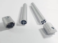 Flat Silvery Structural Aluminium Tubing 6063-T5 Casting Untuk Workbench / Cart