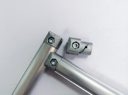 Konektor Aluminium Tipe Internal Diameter 28mm Sandblasted Silver AL-1-S(1.7)