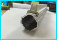 Aluminium Alloy Tube Glass Card Slot Untuk Kaca Glass 5mm Dan Dewan Acrylic PP Di White P-2000-A