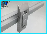 Double Tracks Scalable conveyor Aluminium Tubing Joints Mencegah Arus Balik Kunci Opposite Movement