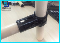 Sambungan Logam yang Dapat Disesuaikan Untuk Ketebalan Rak Pipa 23mm T Type Black Tubing Joint HJ-1