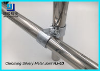 2 Pipe Mounting Bracket Chroming Joint Tube Metal Clamp Untuk Trolley ESD HJ-6D