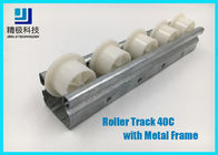 Slider Roller Track Type 40C Lebar 40mm Metal Frame untuk Konveyor dan Flow Rack