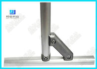 45 ° Double Side Aluminium Tubing Sendi AL-4 Diagonal Brace Pipe Connector Tahan Lama