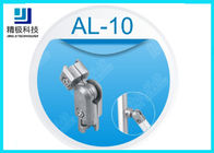 Connector Inner Cast Aluminium Pipe Fittings AL-10 Sandblasting 360 Degree Rotation Silvery Gratis