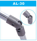 Die Casting Aluminium Pipe Joints Konektor Tabung Aluminium AL-30 Anodizing Silver