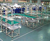Meja Kerja Pipa Stainless Steel Aluminium PE Disesuaikan Untuk Lini produksi / Bengkel