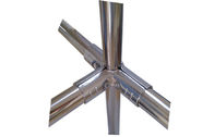 Dingin roll Stamping Logam Pipa Konektor, 2.3mm Tebal Nickel Metal Pipa Sendi