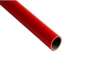Red 3 Lapisan ABS Plastic Coated Steel Pipe Tabung Rack Untuk Workbench