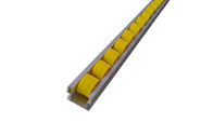 40mm Kuning First In First Out Arus Roller Tirai Melacak Dengan 4000mm Per Bar