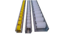 Yellow / Black Industri Aluminium Conveyor Roller Dengan 85mm Roller Lebar
