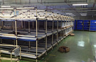 PE Coated Penyimpanan Baja Rack Warehouse Industrial Rak Penyimpanan 85 Roller Lacak