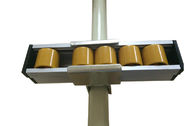Putih Seng Disepuh Sliding Roller Melacak Bersama di Racking System / 28mm dilapisi Pipa