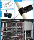 Hitam ABS Coated Pipe Logam Sendi Untuk Penyimpanan Rack / Gudang Rack Sistem