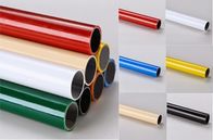 Disesuaikan PE Bersandar Colorful Coated Steel Pipe 4000mm Anti-korosif