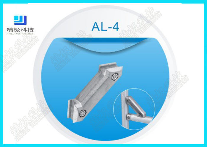 Sisi Ganda 45 Aluminium Aluminium Tubing Joints Diagonal Brace Pipe Connector AL -4