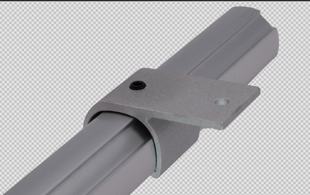 Sandblasting AL-11 Aluminium Tubing Joints Paralel Holder Plate Konektor Luar