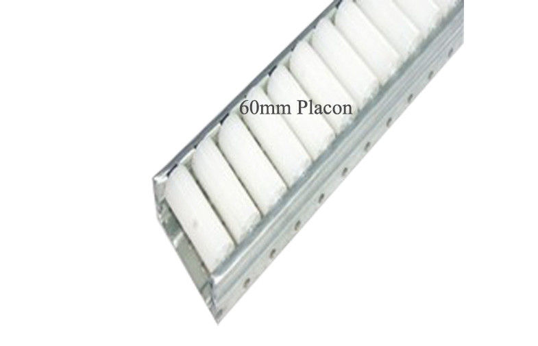 Iron Frame 60mm Sliding Door Roller Track 15mm Wheel Diameter , White Wheels