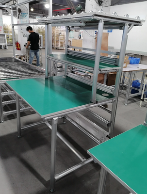 Aluminium Profile ESD Lean Workstation dengan Flow Roller Rack