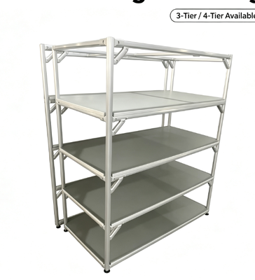 Aluminium Profile ESD Workbench, Meja Kerja Anti-statis Multi-layer Untuk Lokakarya Elektronik