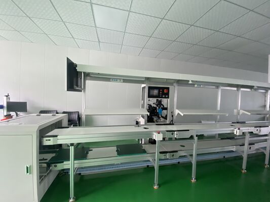 SMT PCB Conveyor dengan PLC Control System dan Servo Positioning untuk PCB Handling dan NG OK Sorting di jalur produksi SMT