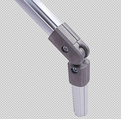 Die Casting AL-30 Aluminium Pipe Joint dengan Silver Anodized Aluminium Tube Connector untuk Lean Tube Systems