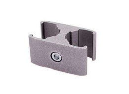 Sambungan Pipa Aluminium Perak Anodizing Die Casting Bersertifikat ISO9001 untuk Sistem Tabung Lean dan Stasiun Kerja Industri