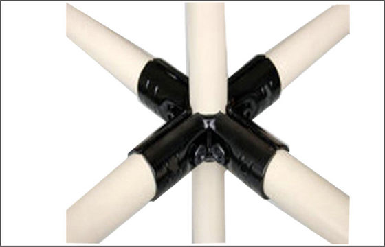 Pipa Komposit Cross Joint Metal Fittings Untuk Lini Produksi Dan Meja Kerja