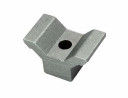 Die Casting Aluminium Tubing Joints Silver White AL-21 Dalam Castor