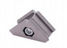 Die Casting Aluminium Tube Joint 28mm Diameter dengan Sandblasting Treatment untuk Sistem Pipe Rack