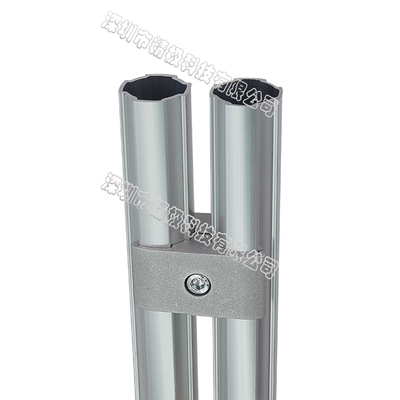 Sandblasting Aluminium Pipe Joint Paralel Holding Plate Konektor Eksternal